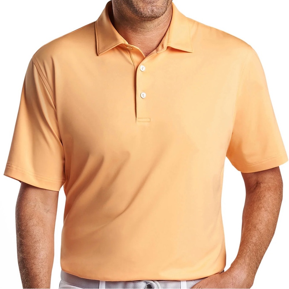 Peter Millar Orange Nectar Solid Stretch Jersey P… - image 2